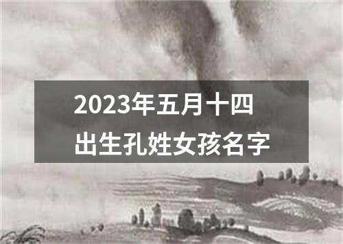 2023年五月十四出生孔姓女孩名字